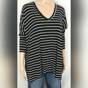 Ezra Striped Split Side Tunic Tank